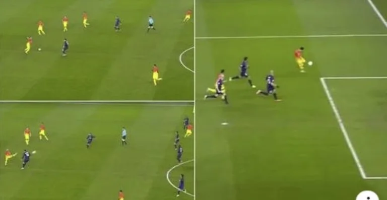 Asistencia de Dani Alves a Leo Messin vs. PSG, es para el museo de fútbol