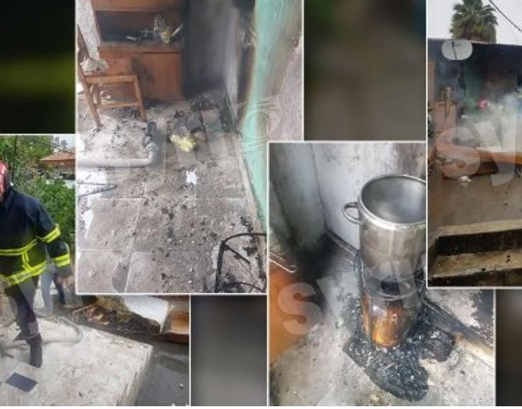 The series reminds them, the couple from Berat forget their meal on fire and burn their house