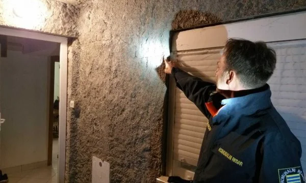 Il momento del terremoto della Croazia e la visione dei danni