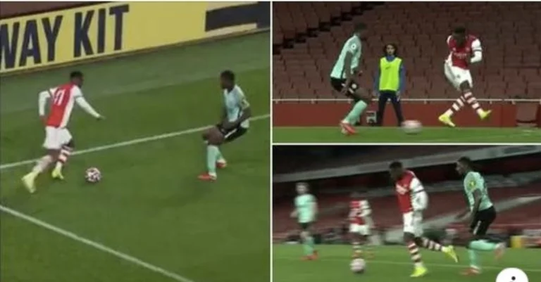 Florian Balogun fitoi një penallti kundër Brighton U23, me lëvizjen më nënçmuese të mundshme