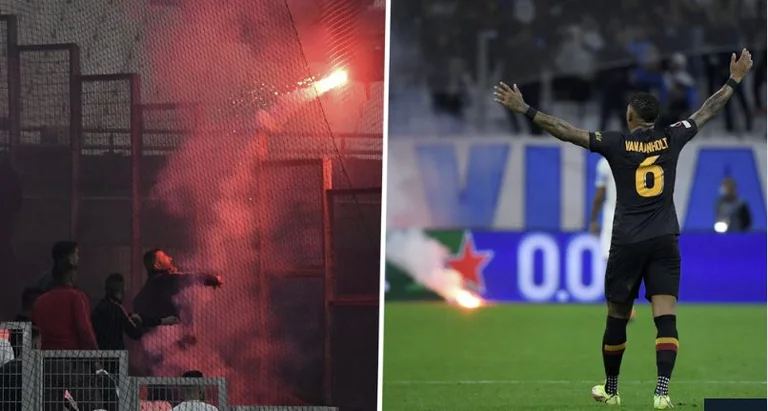 Vazhdojnë telashet për francezët – tjetër përleshje e tifozëve në tribuna: Ndërprerja e Marseille – Galatasaray