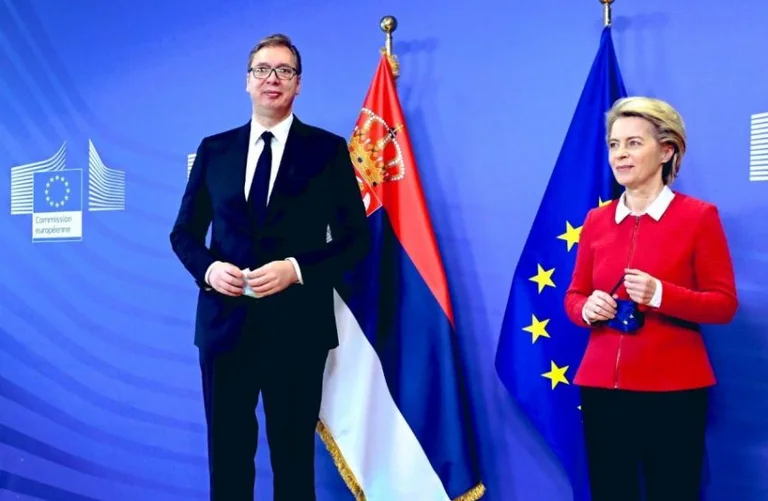 Von der Leyen after meeting with Vuciq: In dialogue to find solution to Kosovo situation