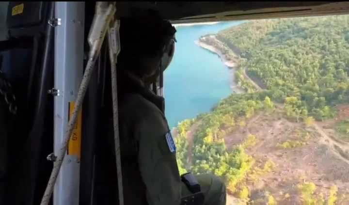 KFOR publica filmaciones de helicópteros en el norte del país