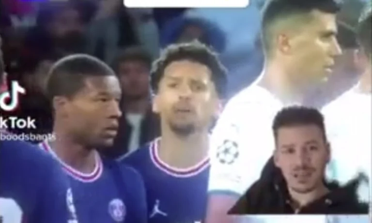 El momento en que Marquinho grita como un chico messey y le ordena que se acueste detrás de la pared viva anoche.