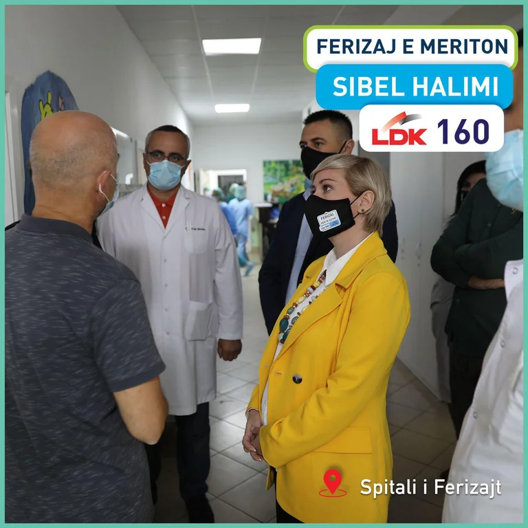 Halimi visitó el hospital Ferizaj