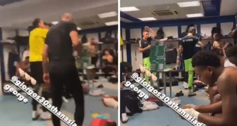 Look at the atmosphere in Sheriff Tiraspol's shed after they humiliated Real Madrid between é Bennabee