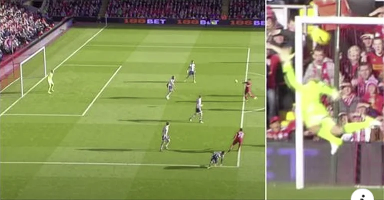 Louis Suarez's extraordinary outside goal simply has no logical explanation