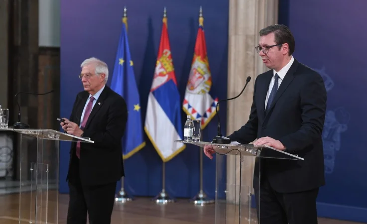 Herycrity di Vuchiqi: la dichiarazione del presidente serbo con Borrell termina