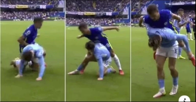 L'intervento di Cesar Azpilicouta a Jack Grealish era così strano che fosse diventato virale