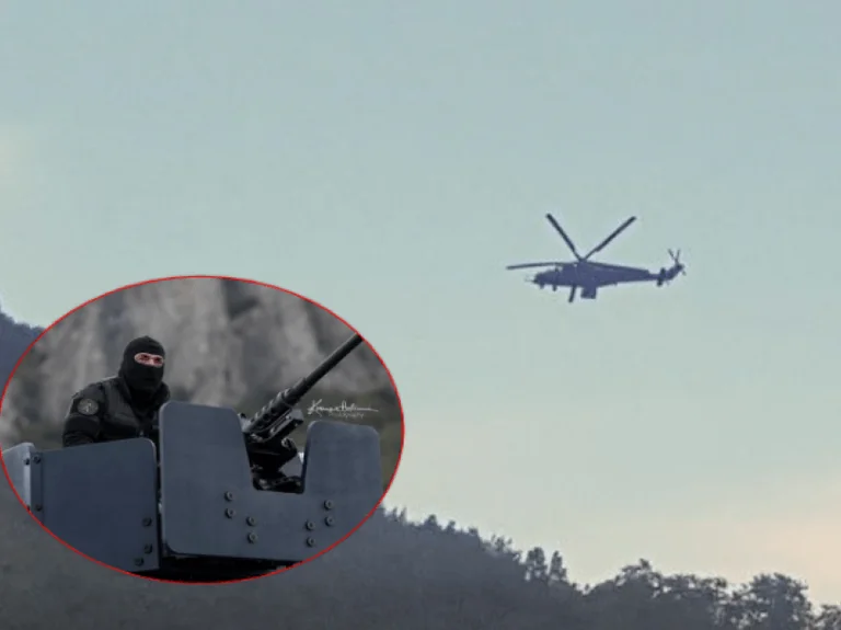 Ein verdächtiger Hubschrauber fliegt über Jarinje (VIDEO)