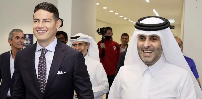 James landete auf vier, nach dem Transfer von Al Rayyan