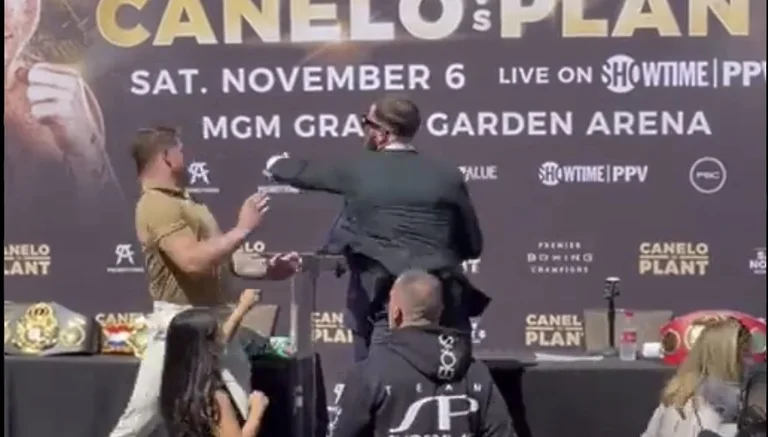 Sprechen Sie nicht über meine Mutter: Plan Canelo startet Staatsstreich auf der Pressekonferenz