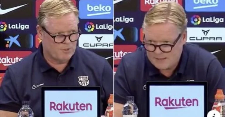 Ronald Coeman verließ gerade die Pressekonferenz ohne Fragen.