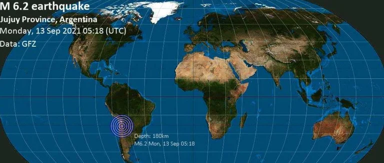 Erdbeben 6.2 Grad getroffen Argentinien