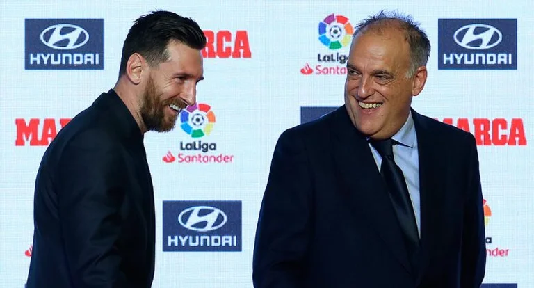 Le président de la Ligas émet de grands doutes sur la vraie raison du départ de Mess de Barcelone