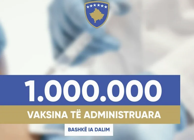 1 milione di vaccini finora in Kosovo