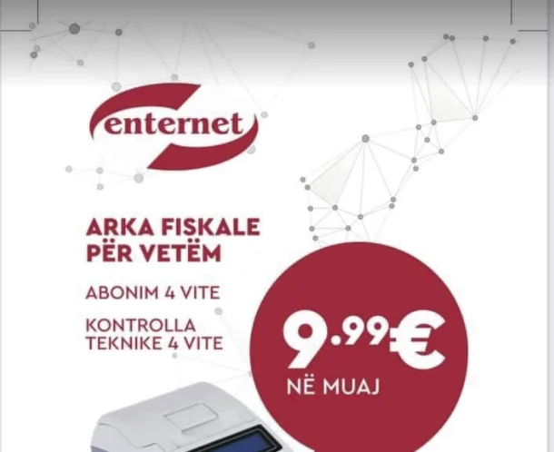 Fiscal Ark for only 9.99 euros per month, without interest (fulfilled by Enterprises) and with full financing from NLB Banka