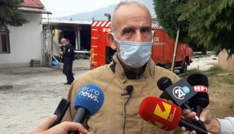 The Commander of the Vicemen relates how they struggled with the flames to save lives last night in Tetovo