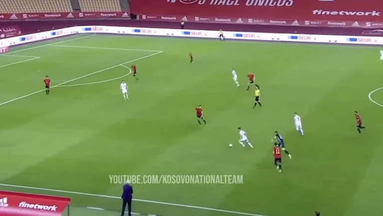 Herën e fundit kur Kosova u ndesh me Spanjën, Besar Halimi shënoi këtë gol absolutisht sensacional