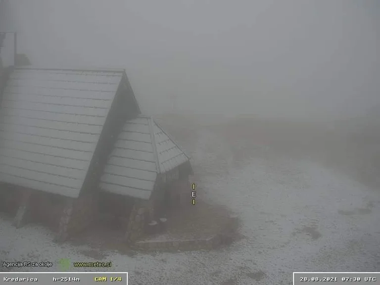 In Slowenien schneit wie Winter