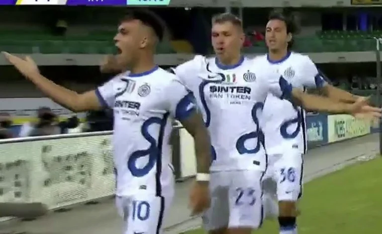 Mark Lautaro Martinez, Inter equipara il punteggio contro Verona