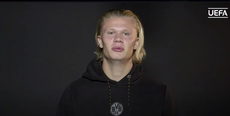 El aterrador Erling Haaland es declarado el mejor atacante de la última temporada en CL