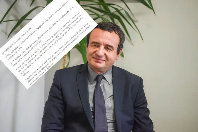 Ja. EPIC STATING: Infektiöse Krankenschwester sendet ihren Brief, dass Albin Kurti nie lesen möchte