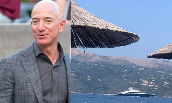 Nouvelle vue sur le yacht de luxe de Jeff Bezo à Saranda