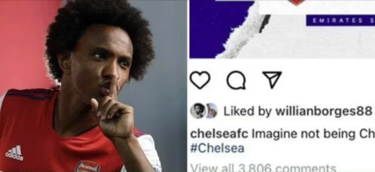 Fansat e Arsenalit po kërkojnë t’i ndërpritet kontrata Willianit, pasi pëlqeu postimin e Chelseat për fitore