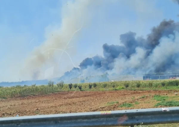 ​Podujevë, digjen 4 hektar fusha dhe male