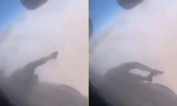 Pamje të rënda, momenti kur afgani lufton të mbahet te krahu i avionit për t’u larguar