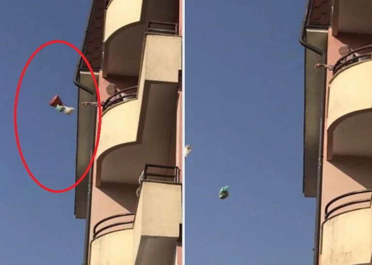 Qytetarja në Gjakovë e gjuan bërllokun nga kati i katërt i ndërtesës