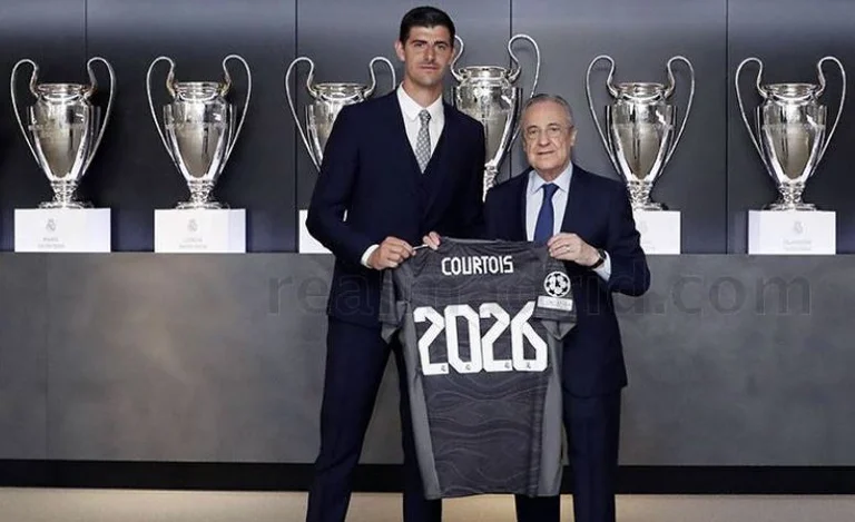 Zyrtare: Real Madrid rinovon kontratën e Thibaut Courtois