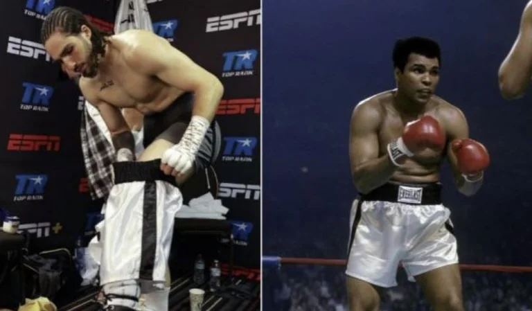 Nipi i Muhammad Ali debuton me fitore në boksin profesionist, kishte veshur shortset e gjyshit