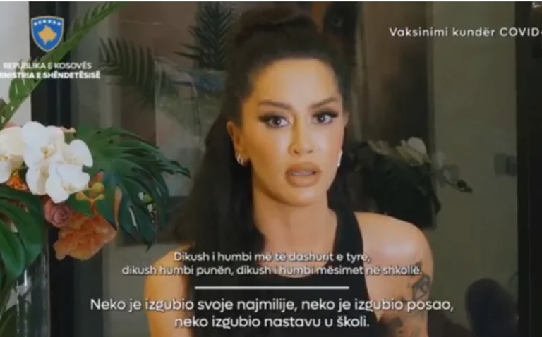 Ministria e Shëndetësisë angazhon Dafina Zeqirin në fushatën për vaksinim