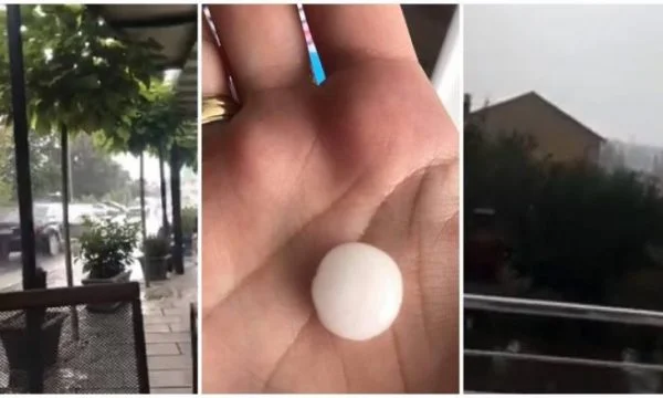 Bie shi dhe breshër në disa qytete në Kosovë