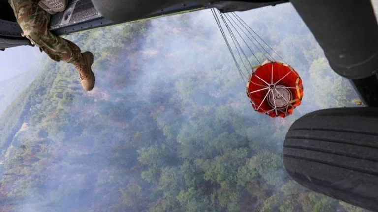 La situation des incendies au Kosovo, rapport de police