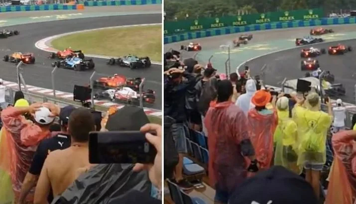 Immagine pubblicata da un fan: Il percorso mondiale inspiegabile Come è stato creato il caos nel GP ungherese?