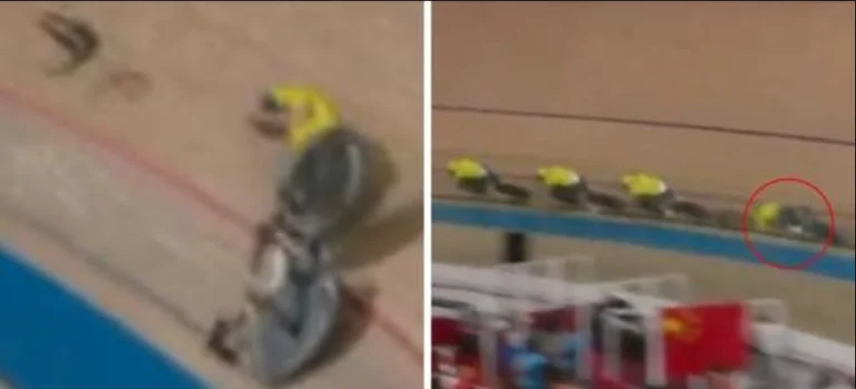 Le coureur olympique, qui était dans le parc après la rupture extrêmement rare qui a causé une sérieuse confrontation