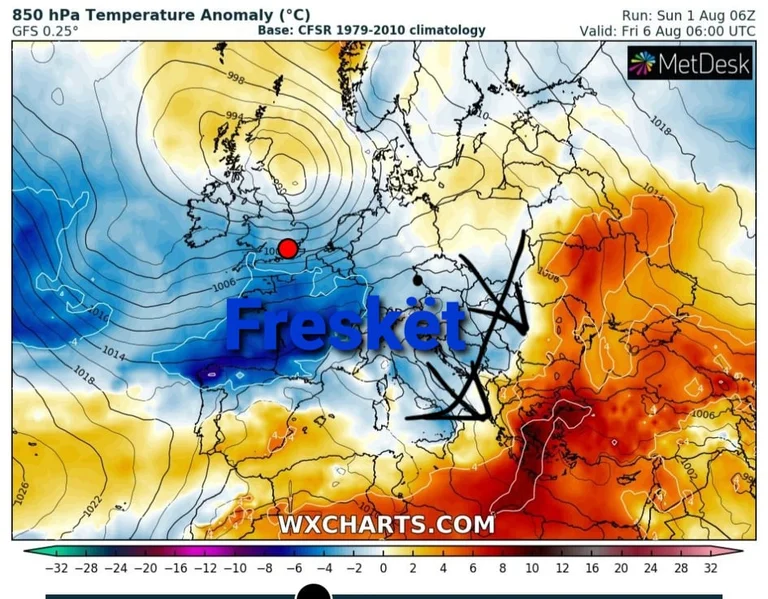 Quando sono previsti rinfreschi termici e temperature?