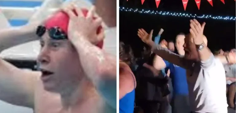 Mostar could not believe he broke a 113-year record at the Olympics, his family in ecstasy