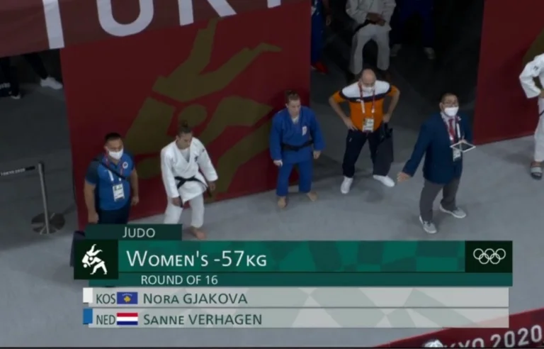 Stopped transmission when Nora Gjakova won gold, Serbia's state television reacts
