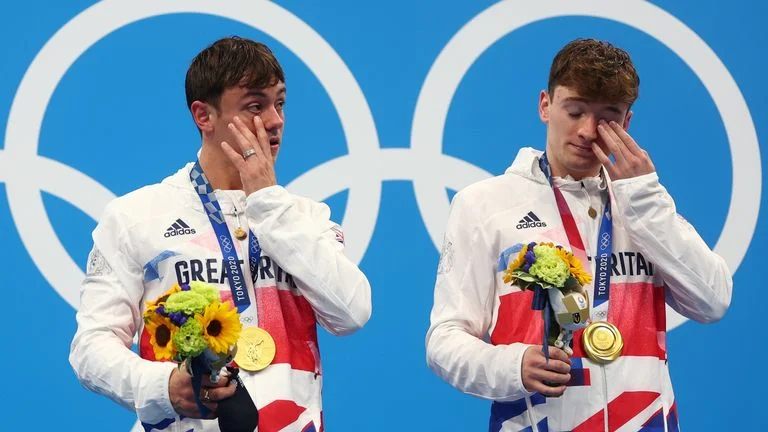 Tom Daley después de ganar la medalla de oro: