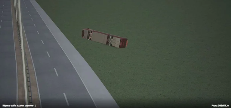 Rekonstruktion von Kosovars Bus Unfall