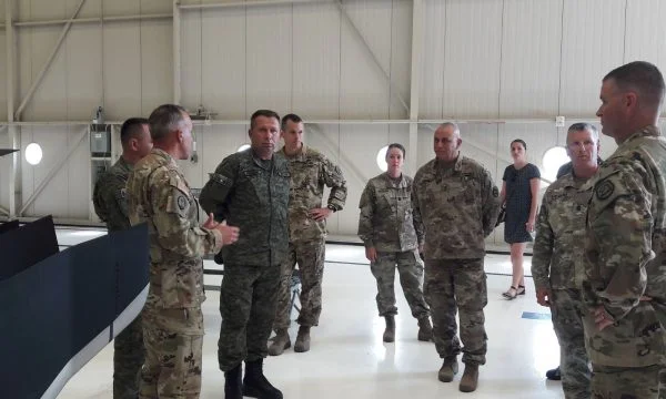 Rama visits the Iowa National Guard, joint exercise with KSF members
