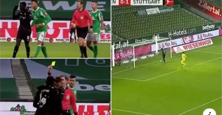 Futbollisti i Stuttgartit u ndëshkua me karton, pasi shënoi golin më nënçmues në histori kundër Werder Bremenit