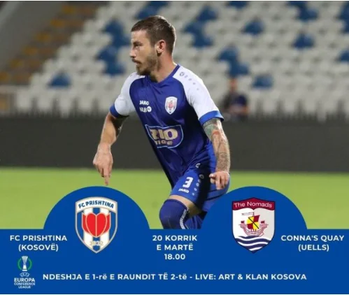Conference League: Prishtina e pret sot ekipin uellsian Connah’s Quay