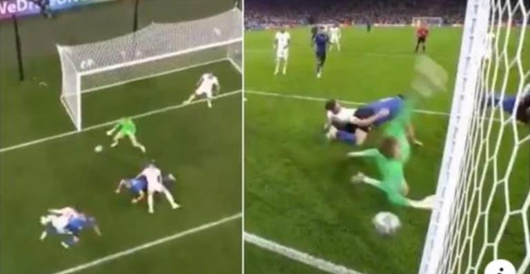 Kjo pritje e Jordan Pickfordit në finalen e Euro 2020, është definicioni i refleksit madhështor