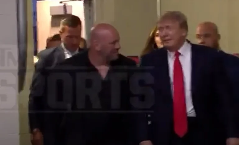 Mira cómo se espera Donald Trump en la UFC 264 de los fans.