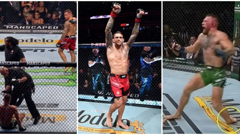 Poirier mposht McGregorin në UFC 264, irlandezi pësoi thyerje të tmerrshme të kyçit të këmbës